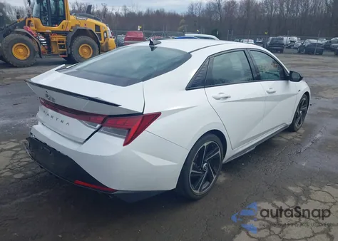 2023 Hyundai Elantra N Line z USA, uszkodzony, nr VIN KMHLR4AFXPU431201